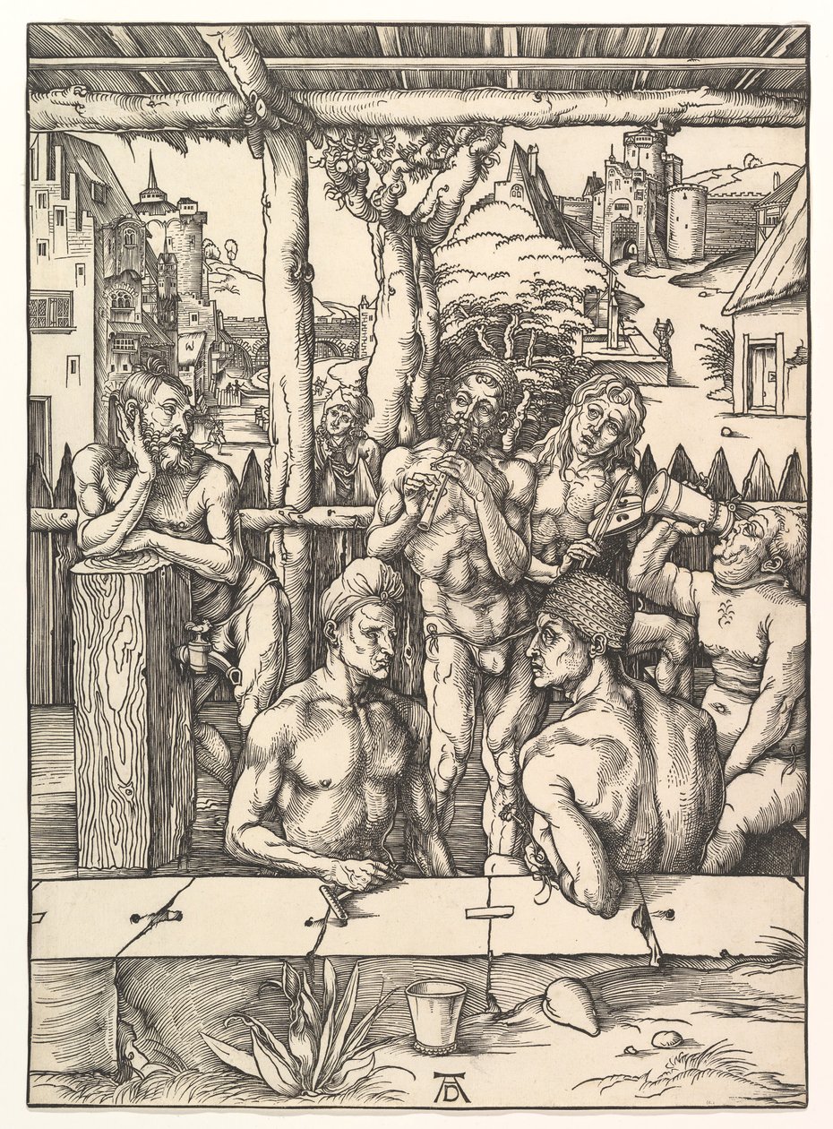 The Bath House.n.d. tekijältä Albrecht Dürer