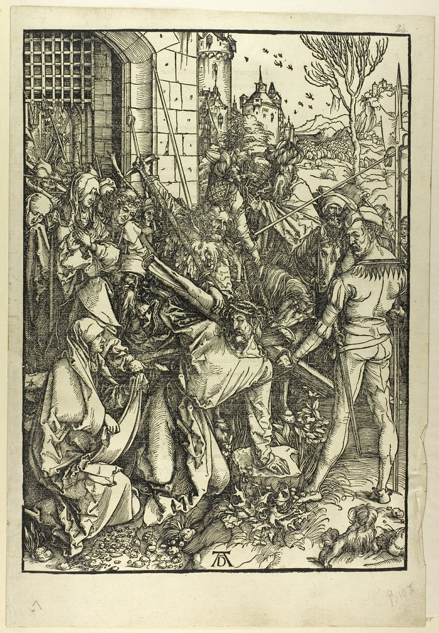 Ristin kantaminen Suuresta kärsimyksestä tekijältä Albrecht Dürer
