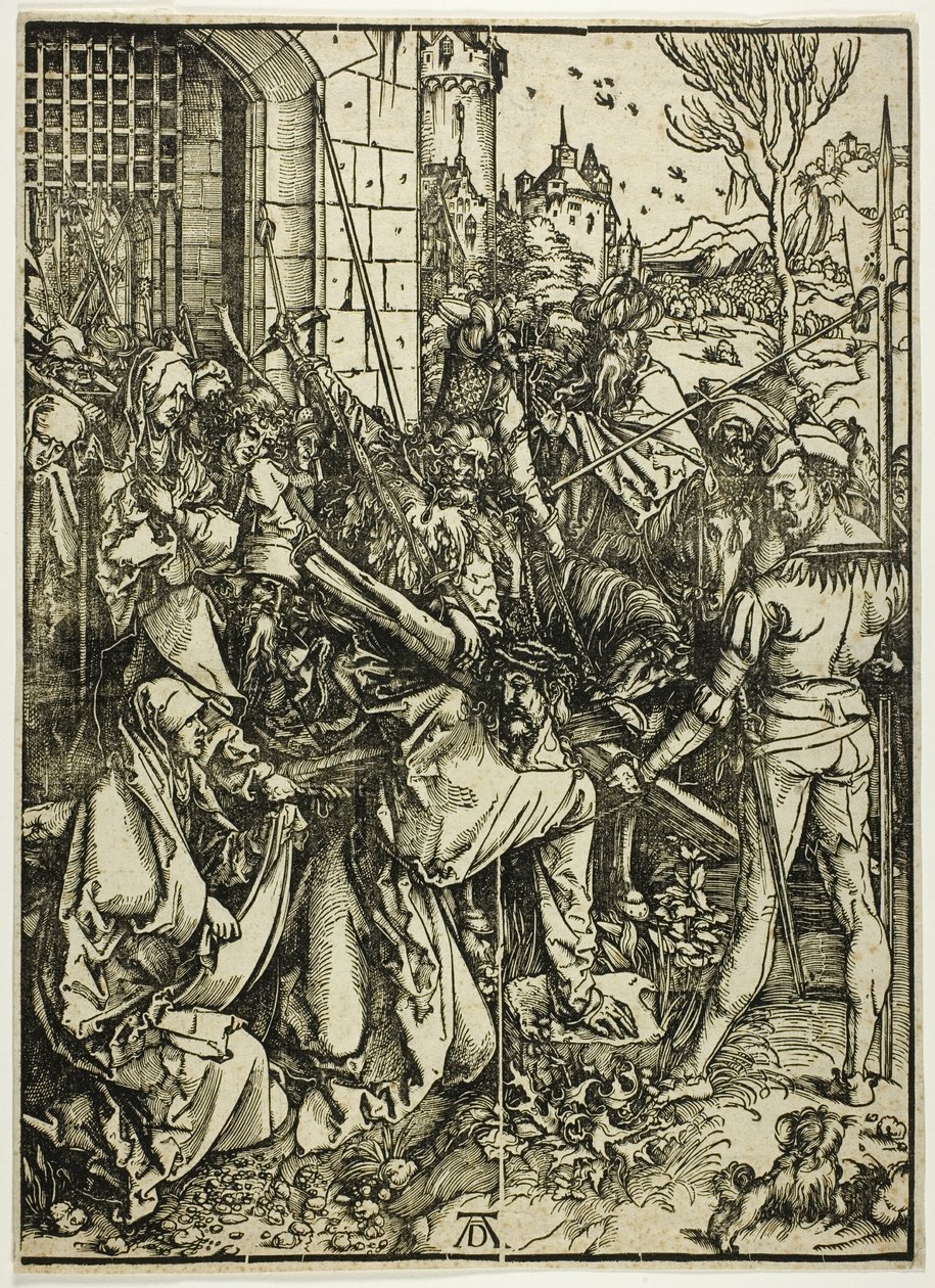 Ristin kantaminen Suuresta kärsimyksestä tekijältä Albrecht Dürer