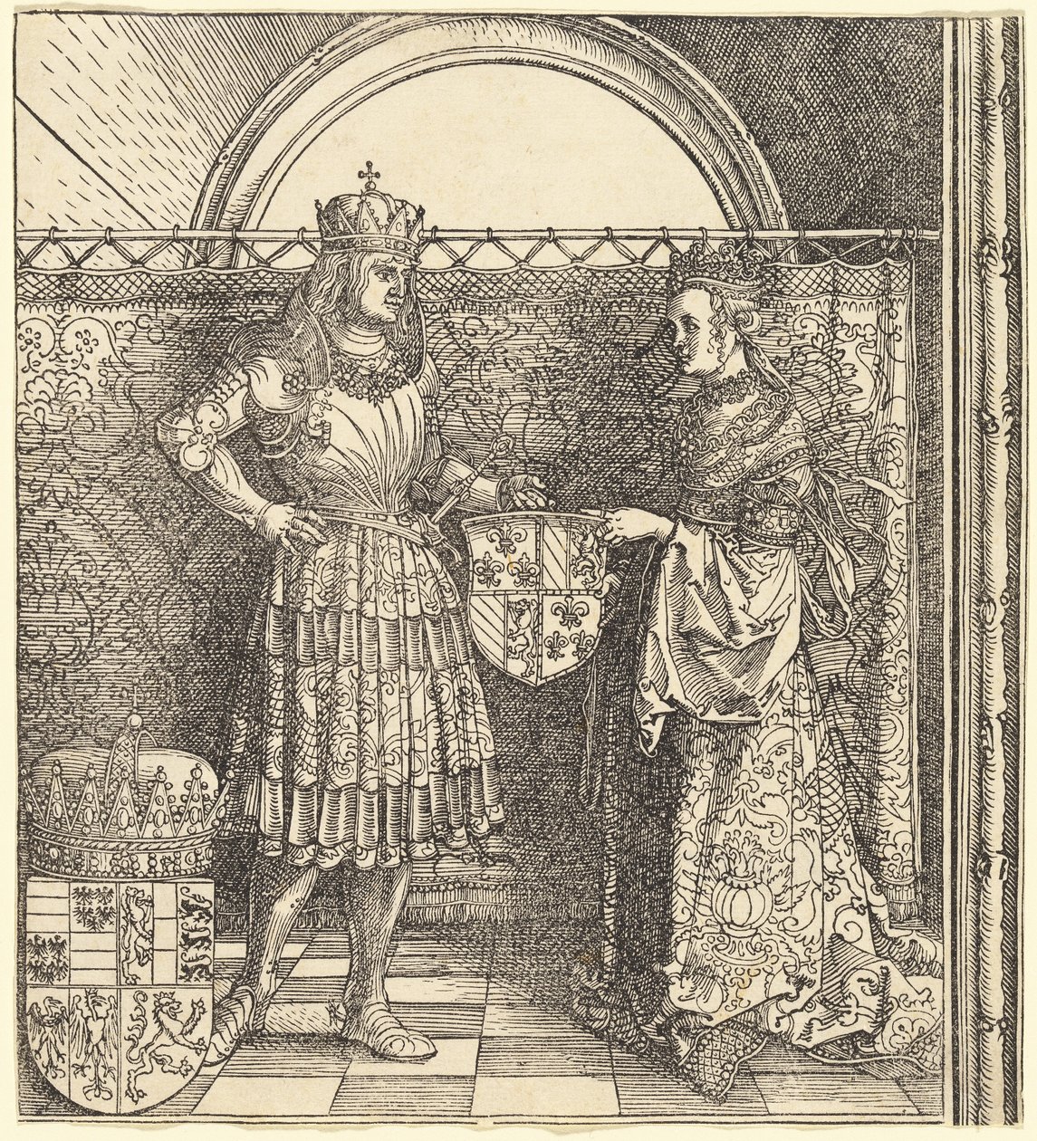 Els compromisos de Maximilià amb Maria de Borgonya finlandesa tekijältä Albrecht Dürer