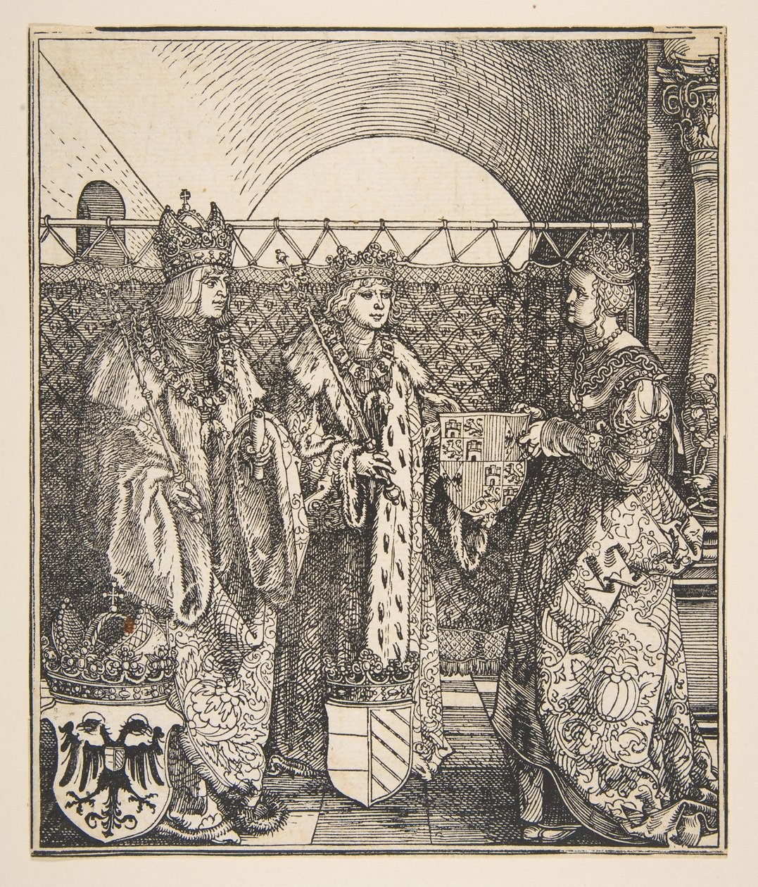 Philipin ja Joannan kihla.n.d. tekijältä Albrecht Dürer