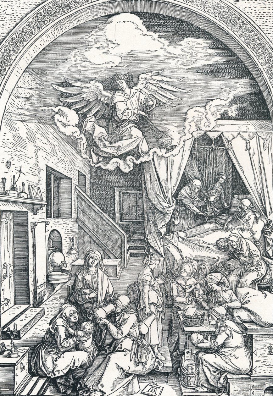 Neitsyt Marian syntymä, c1503-1504, 1906 tekijältä Albrecht Dürer