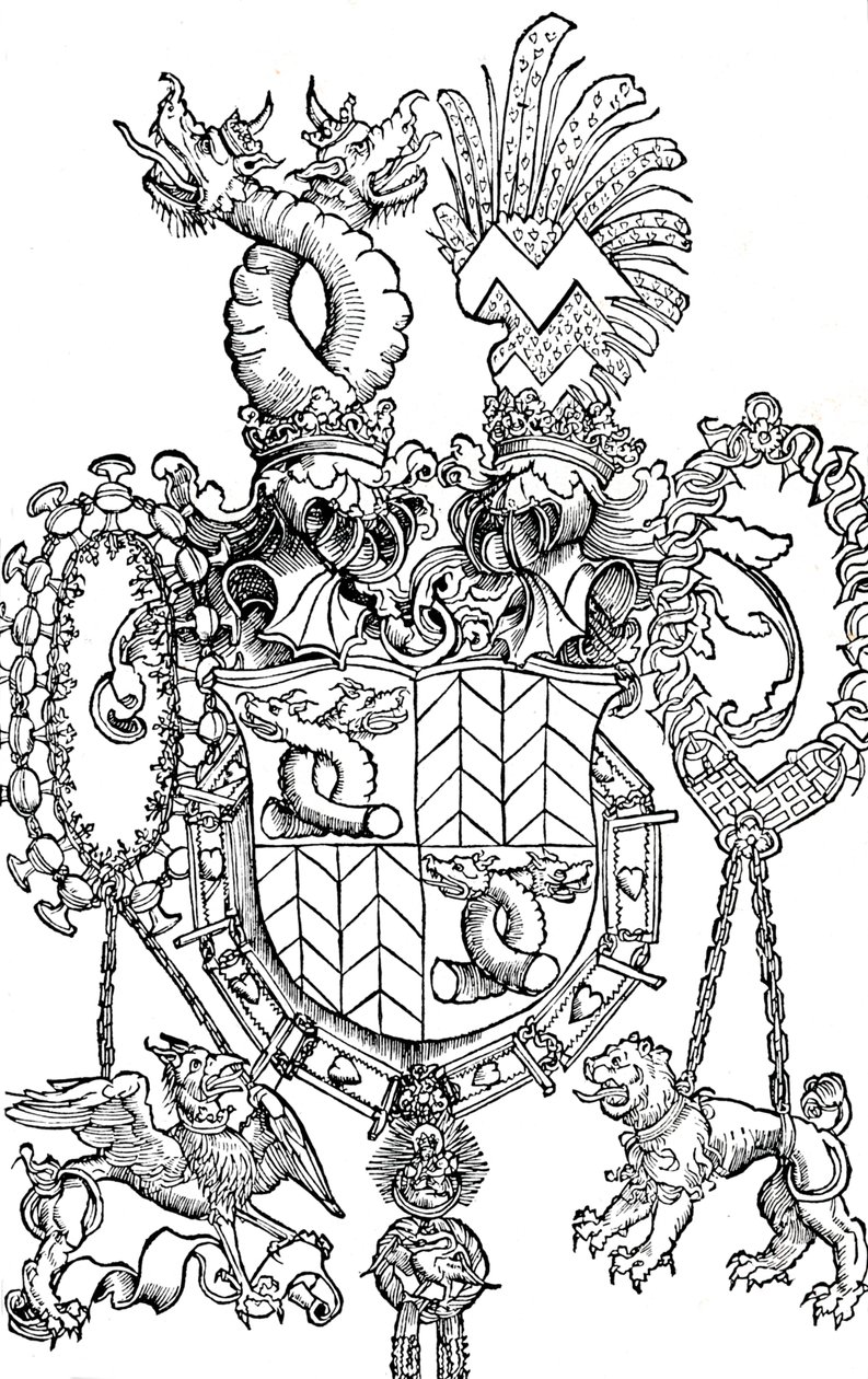 Florian Waldaufin vaakuna, 1500 1906 tekijältä Albrecht Dürer