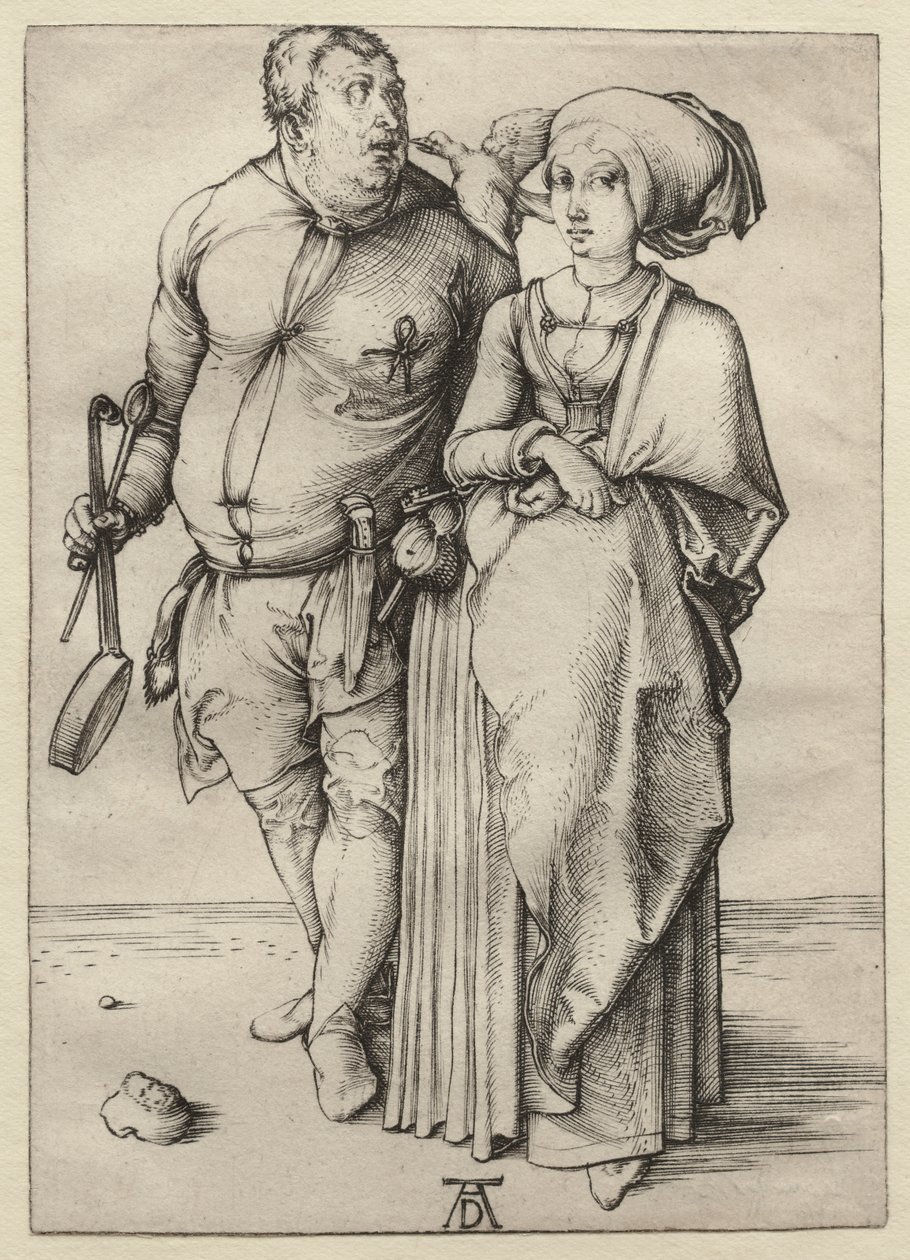 Kokki ja hänen vaimonsa tekijältä Albrecht Dürer