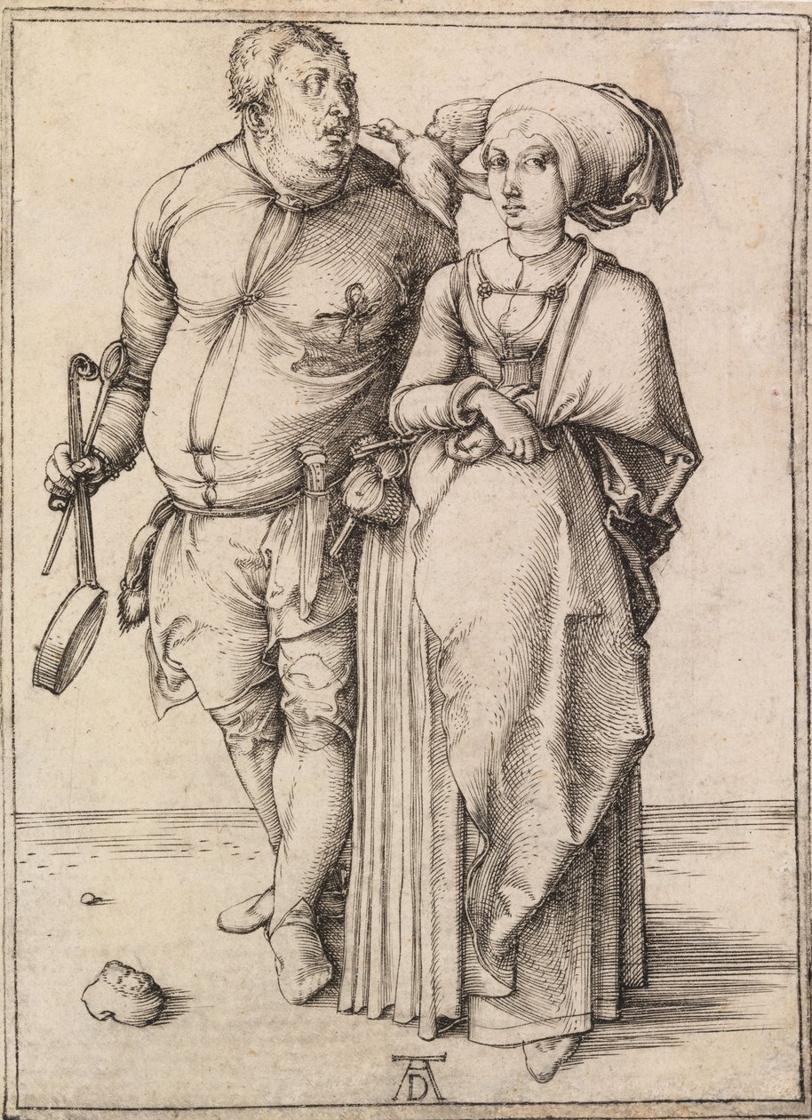 Kokki ja hänen vaimonsa tekijältä Albrecht Dürer