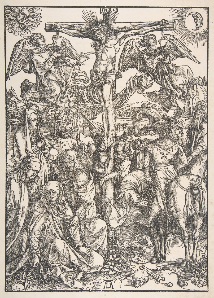 Ristiinnaulitseminen, teoksesta The Large Passion.n.d. tekijältä Albrecht Dürer