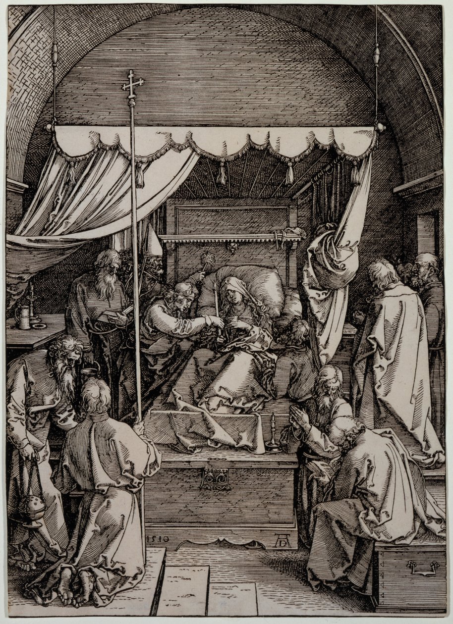 Neitsyt Marian kuolema tekijältä Albrecht Dürer
