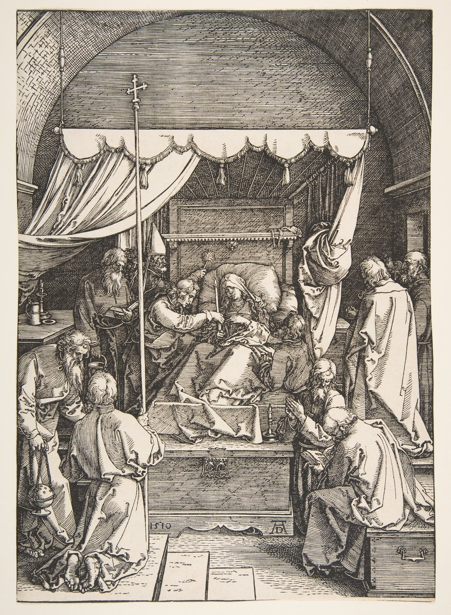 Neitsyen kuolema, Neitsyen elämästä, 1510. tekijältä Albrecht Dürer