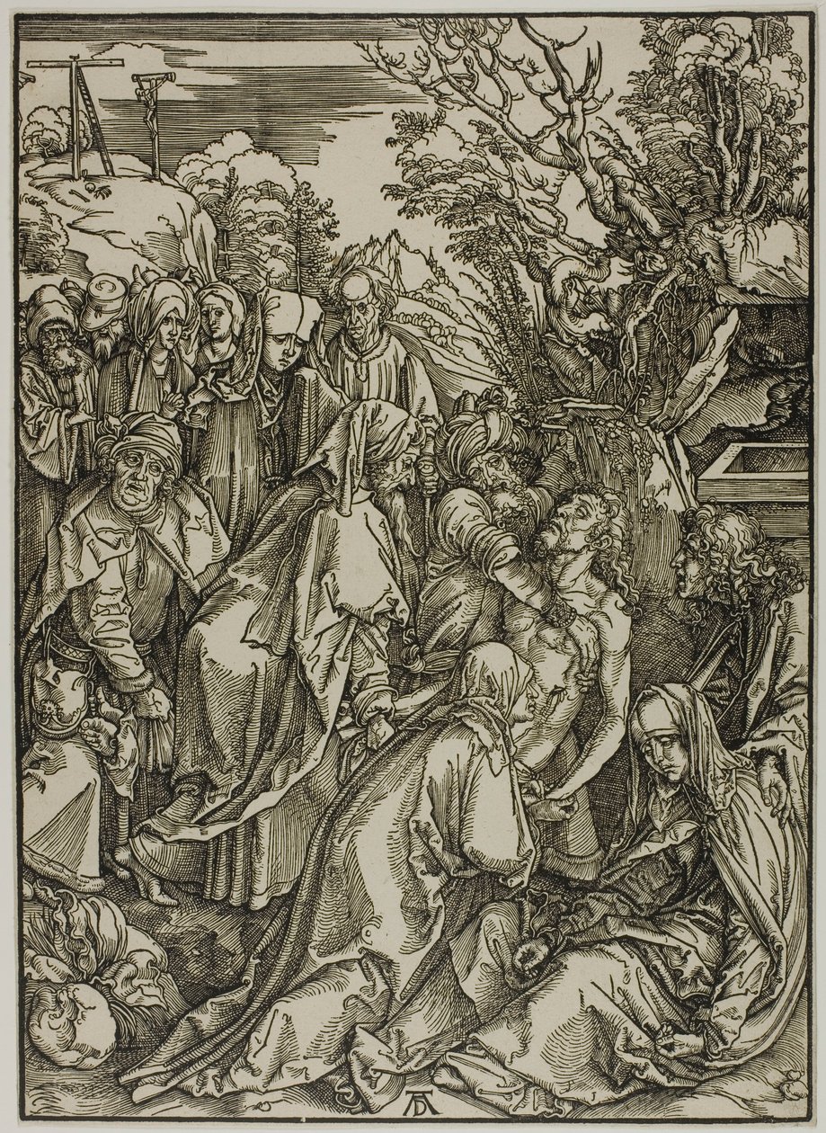 The Deposition, teoksesta The Large Passion tekijältä Albrecht Dürer