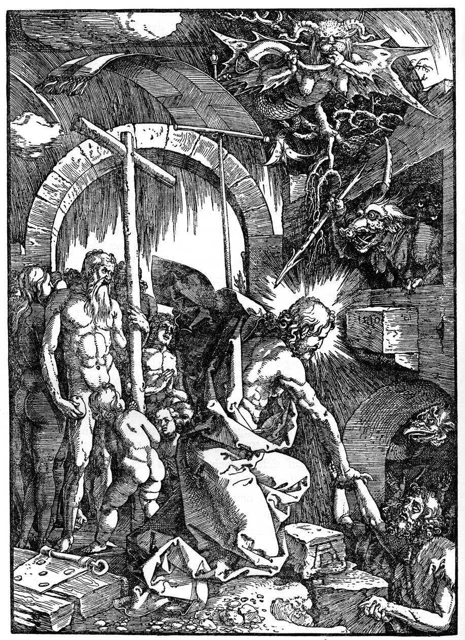 Kristuksen laskeutuminen Limboon, 1510, 1936 tekijältä Albrecht Dürer