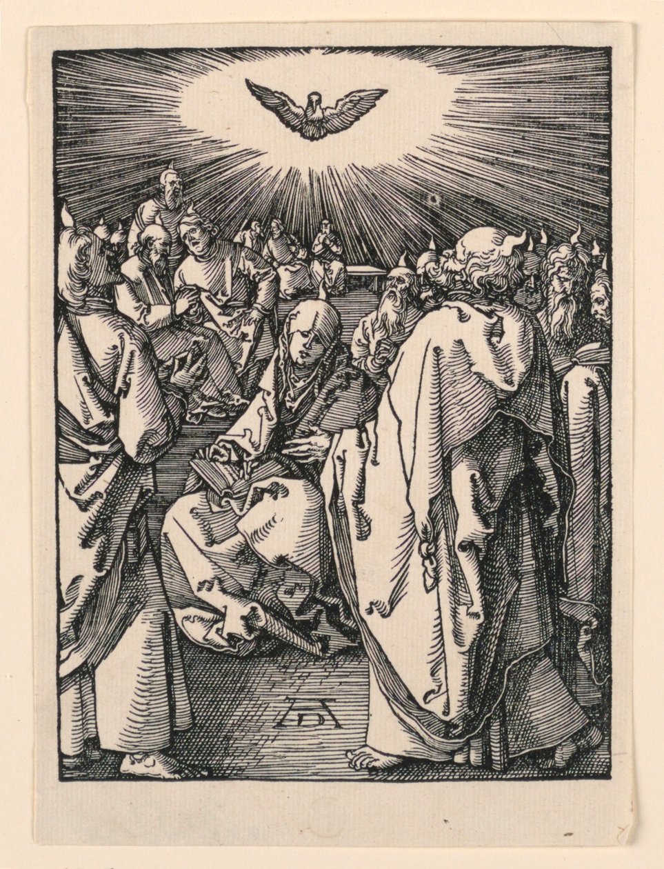 Pyhän Hengen laskeutuminen (helluntai), The Little Passion -sarjasta tekijältä Albrecht Dürer