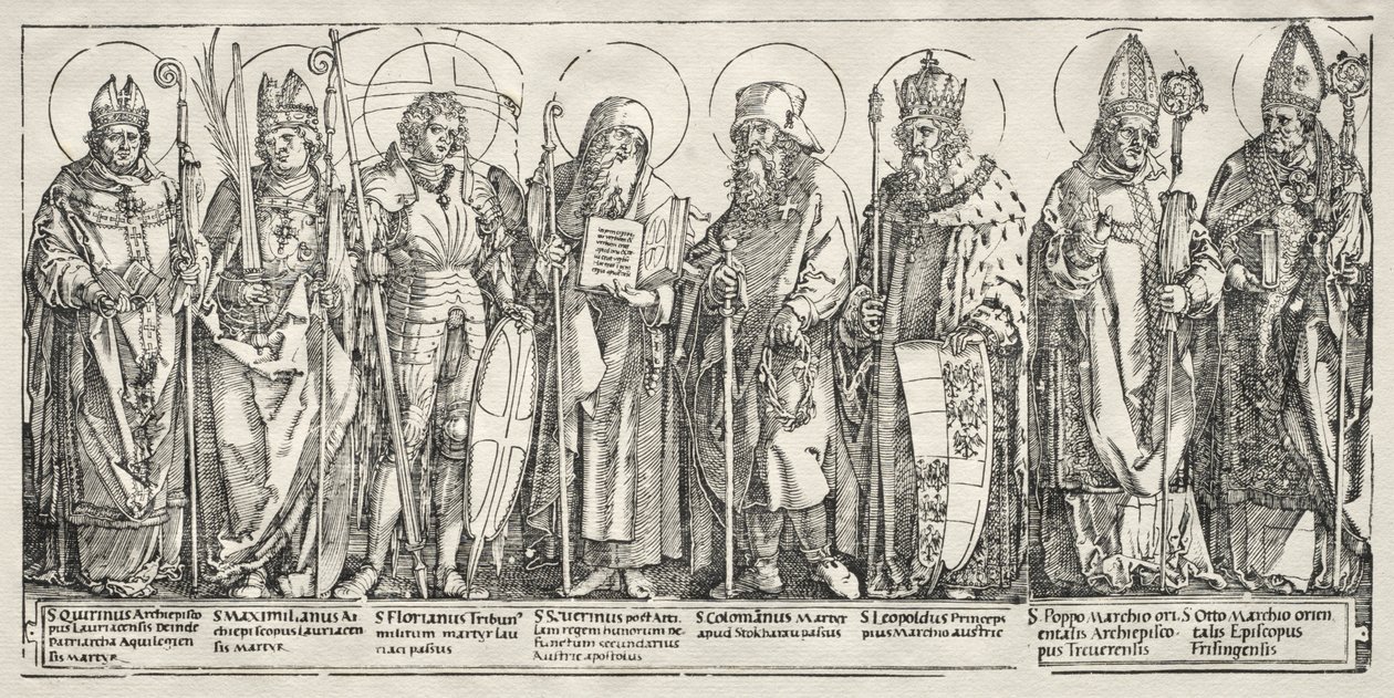 Itävallan kahdeksan pyhää tekijältä Albrecht Dürer