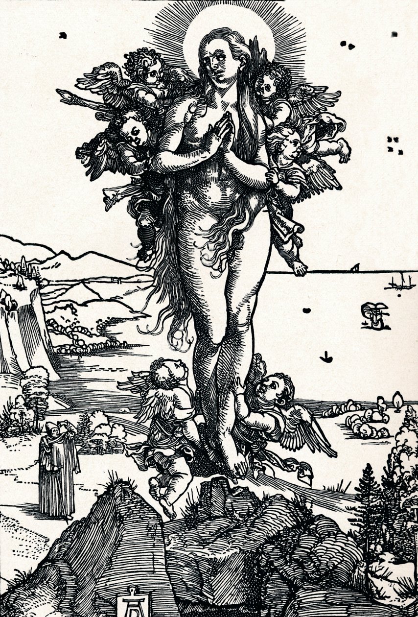 Pyhän Maria Magdaleenan kohotus, 1500 1906 tekijältä Albrecht Dürer