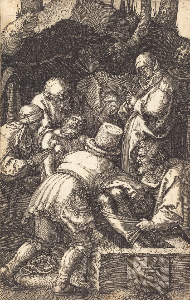 Hautaus, 1512. tekijältä Albrecht Dürer