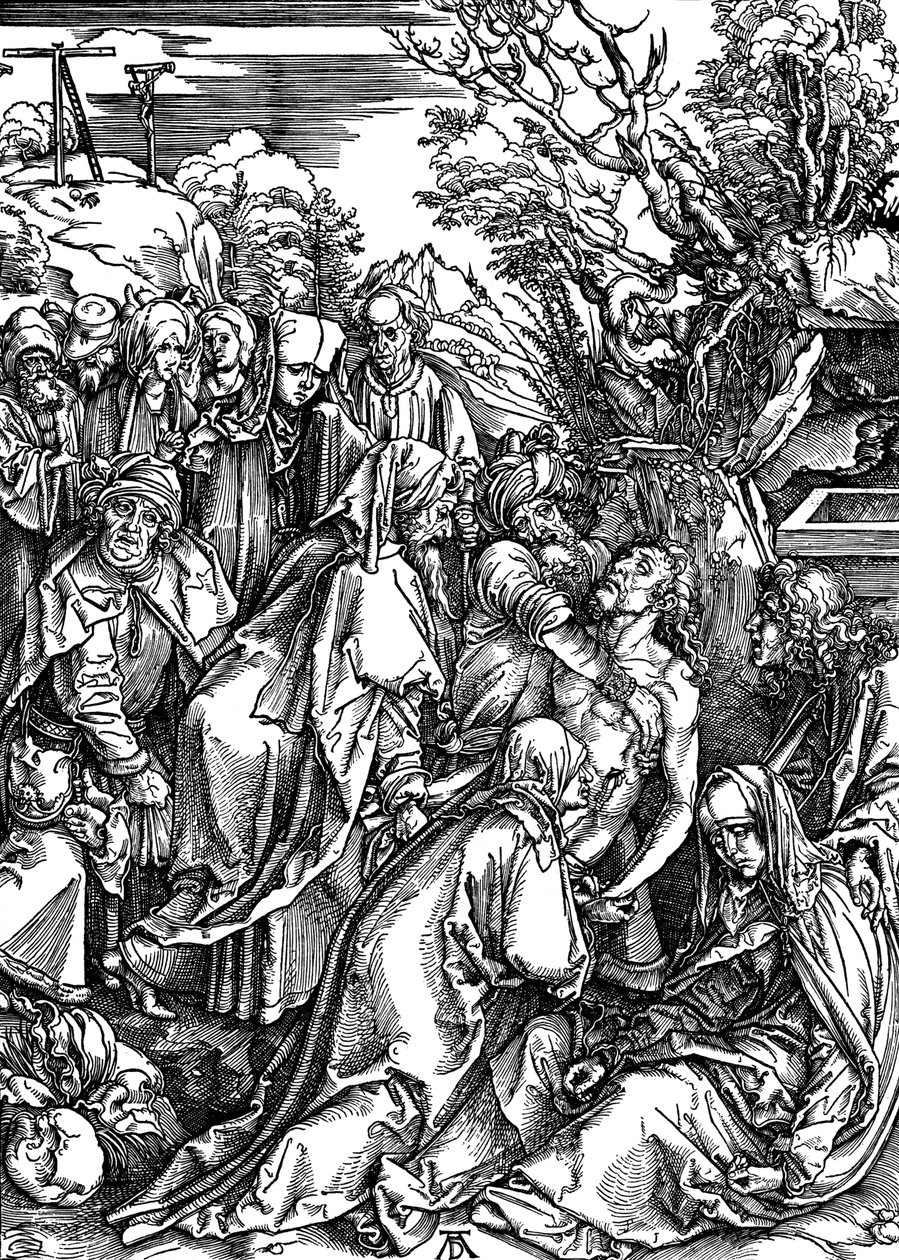 "The Tombment", c1497-c1500. tekijältä Albrecht Dürer