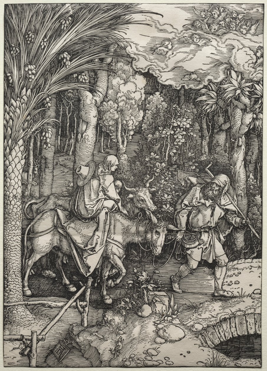 Lento Egyptiin, n. 1503-1505. tekijältä Albrecht Dürer