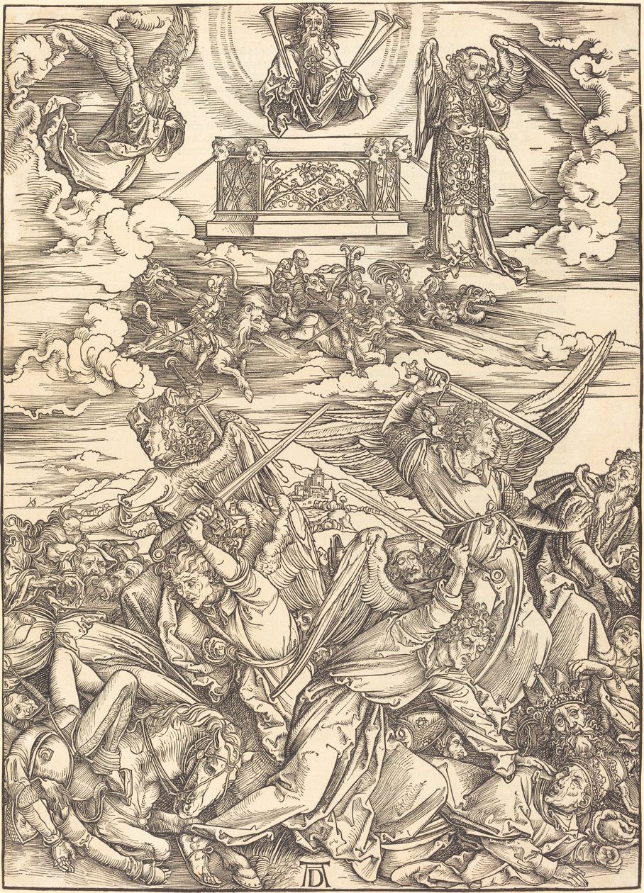 Neljä kostavaa enkeliä tekijältä Albrecht Dürer