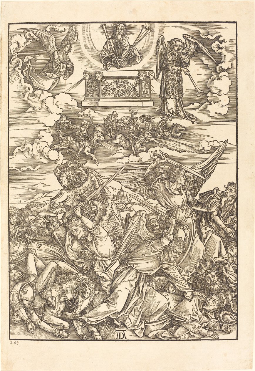 Neljä kostavaa enkeliä tekijältä Albrecht Dürer