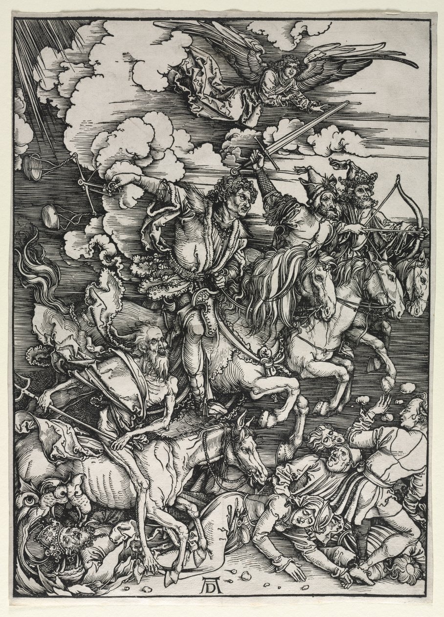 Neljä ratsumiestä, The Apocalypse tekijältä Albrecht Dürer