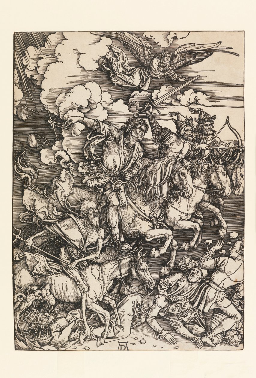 Apokalypsin neljä ratsumiestä tekijältä Albrecht Dürer