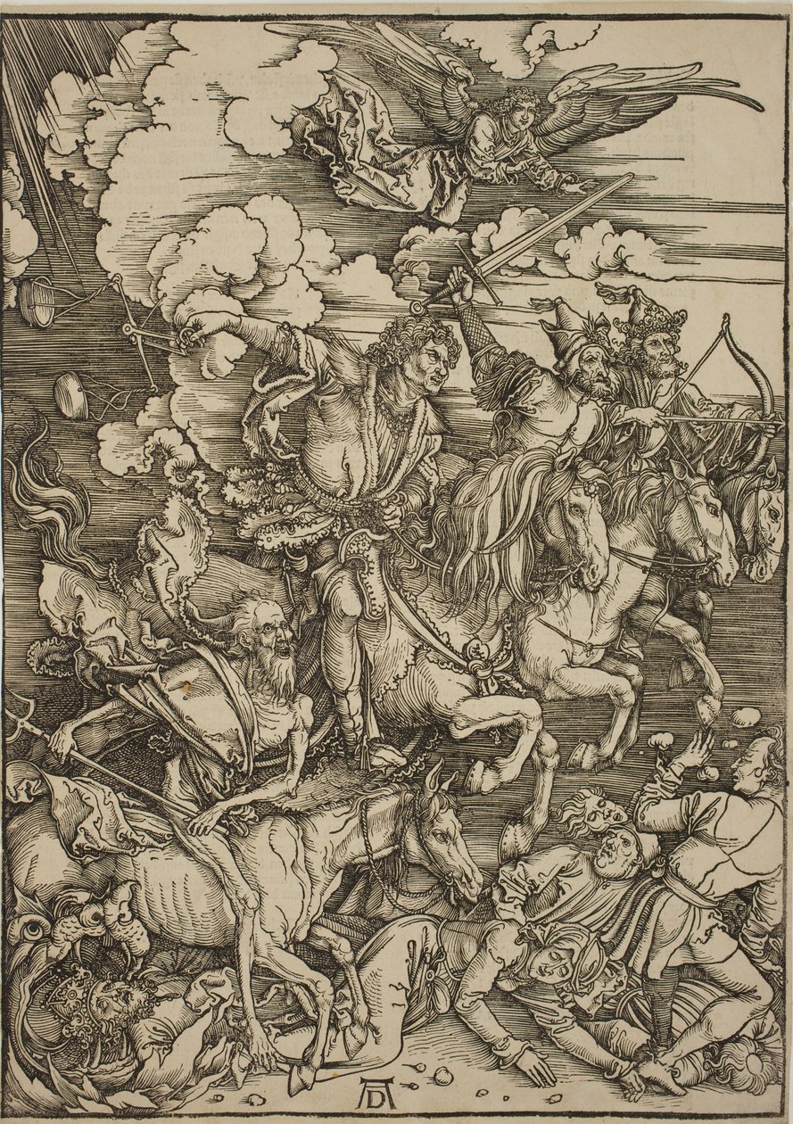 Apokalypsin neljä ratsumiestä tekijältä Albrecht Dürer