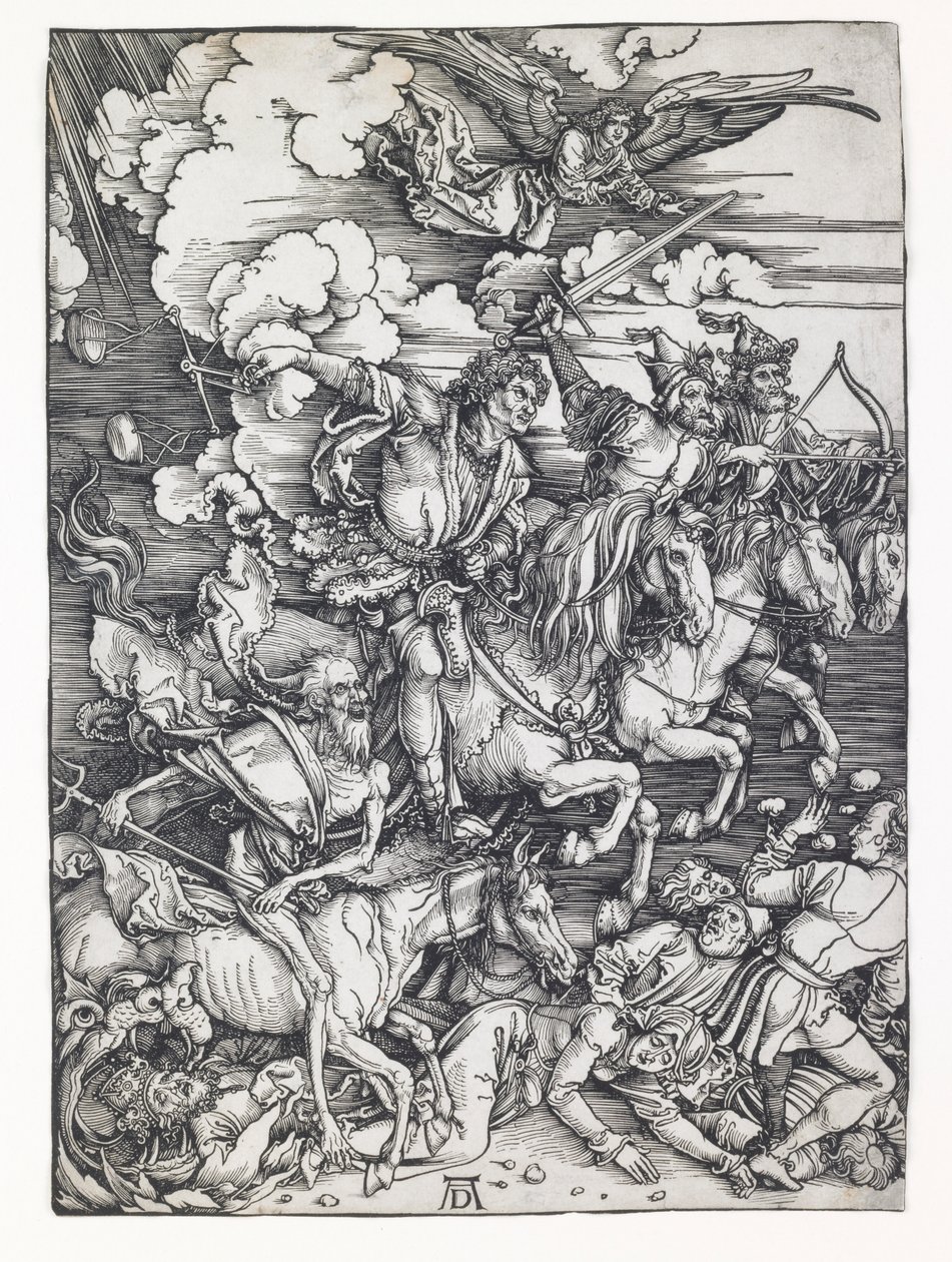 Apokalypsin neljä ratsumiestä tekijältä Albrecht Dürer