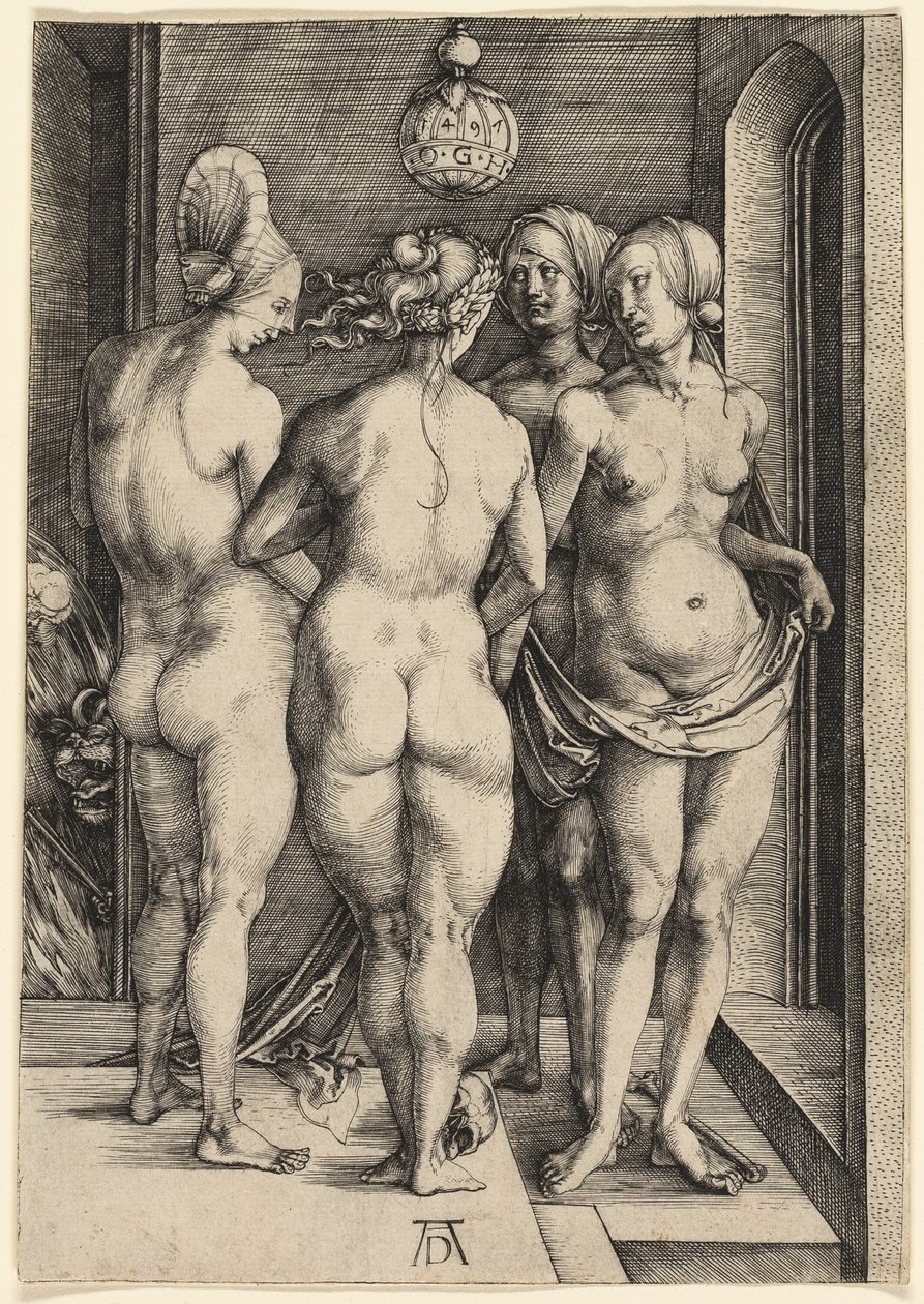Neljä alaston naista tekijältä Albrecht Dürer