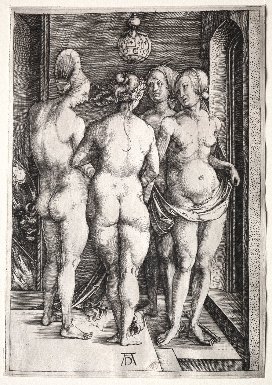 Neljä noitaa (neljä alastomia naista) tekijältä Albrecht Dürer