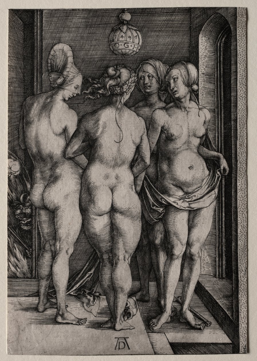 Neljä noitaa (neljä alastomia naista) tekijältä Albrecht Dürer