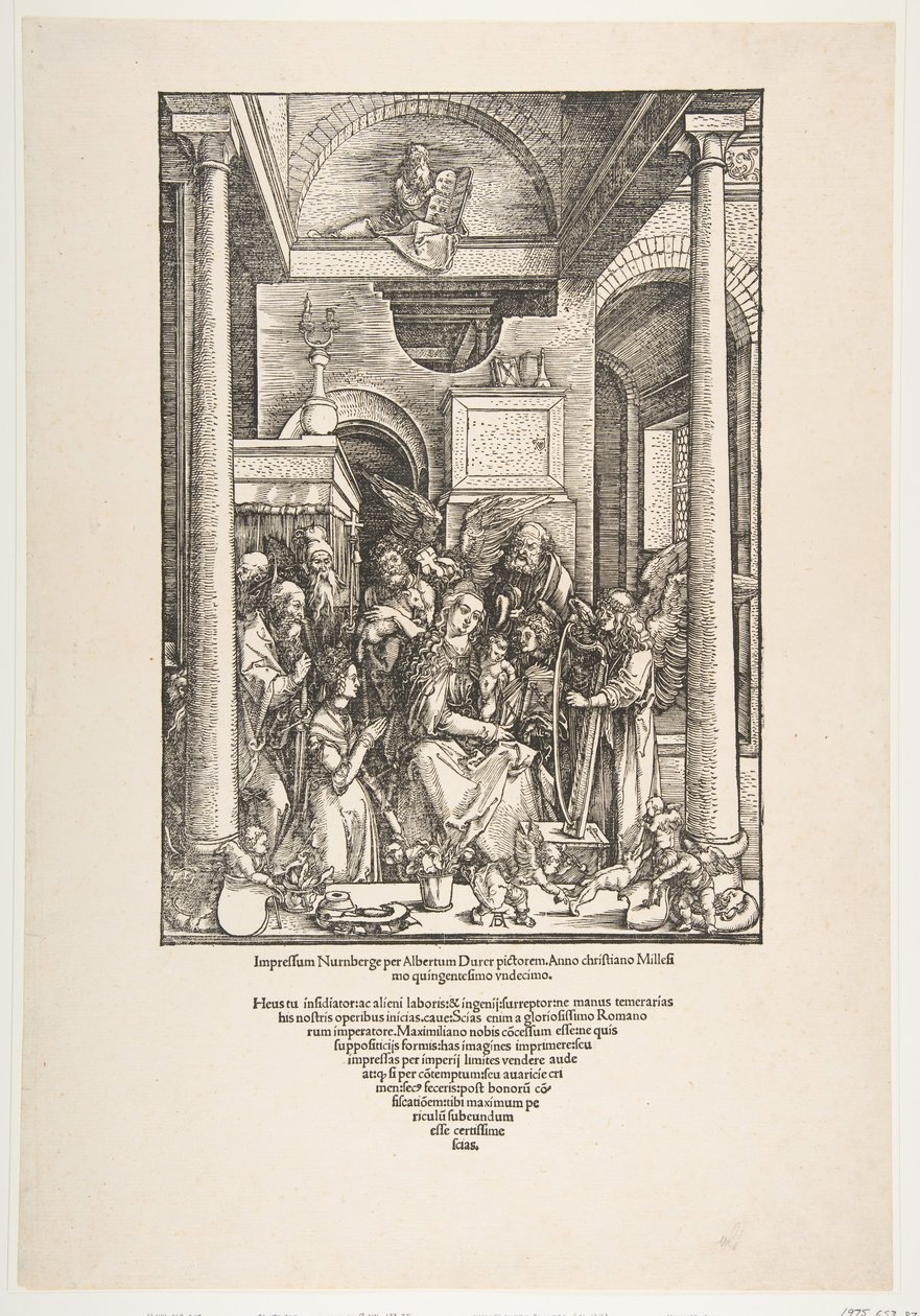 The Glorification of the Virgin, The Life of the Virgin, latinalainen painos, 1511, 1511. tekijältä Albrecht Dürer