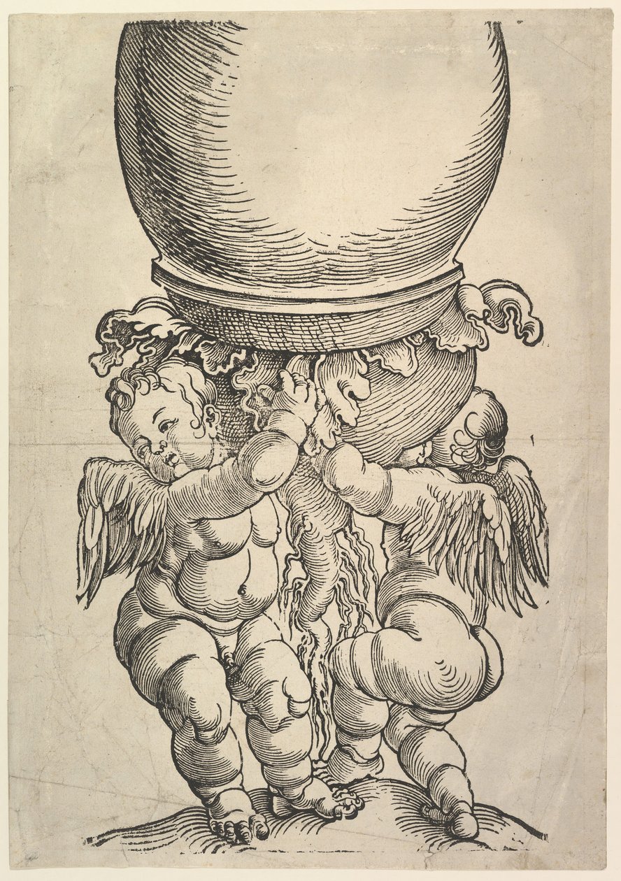Suuren pylvään pohjalohko, 1517. tekijältä Albrecht Dürer