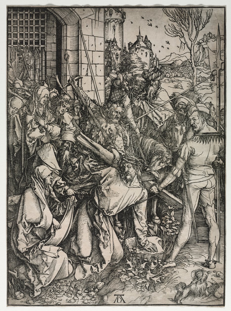 Suuri kärsimys: Kristus kantaa ristiä tekijältä Albrecht Dürer