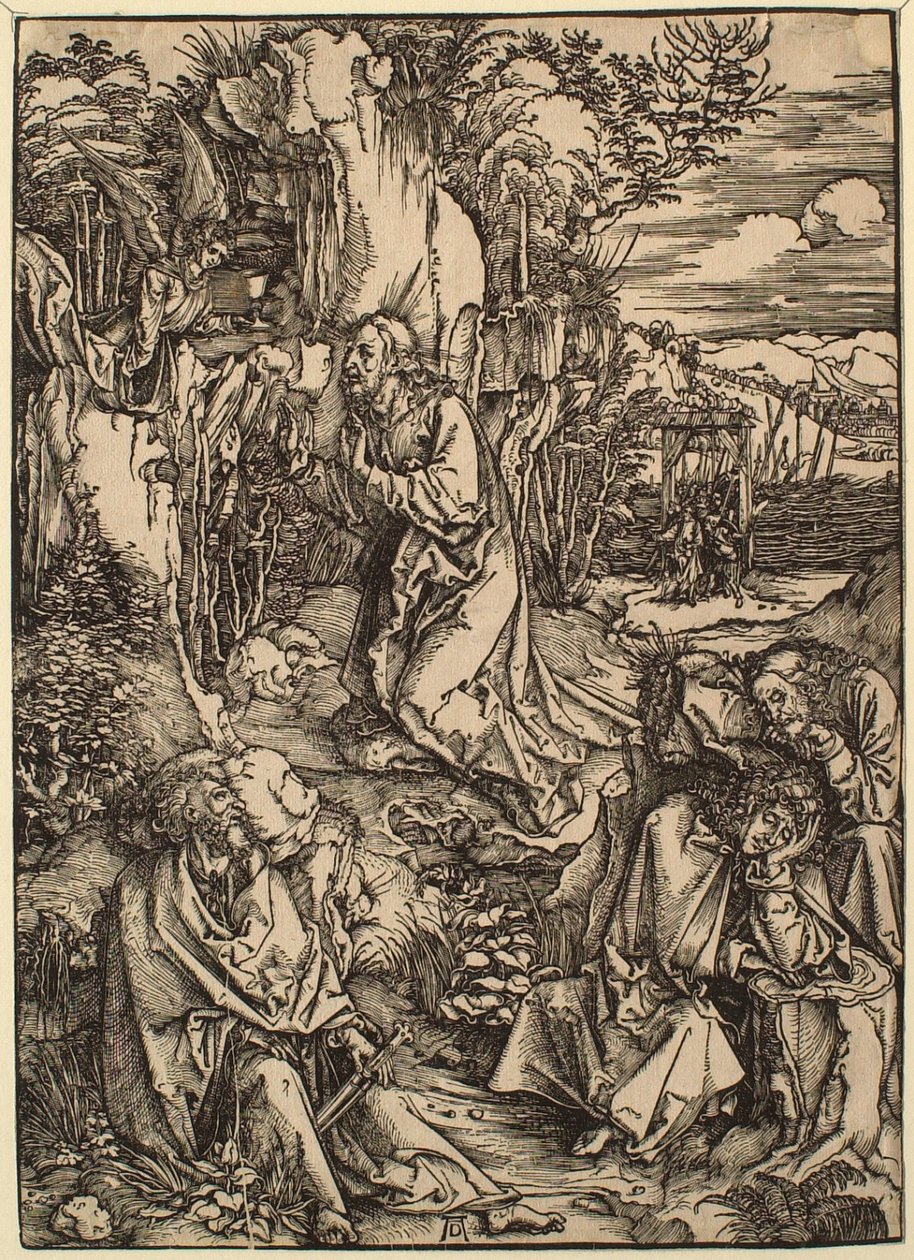 Suuri passio: Kristus Öljymäellä tekijältä Albrecht Dürer
