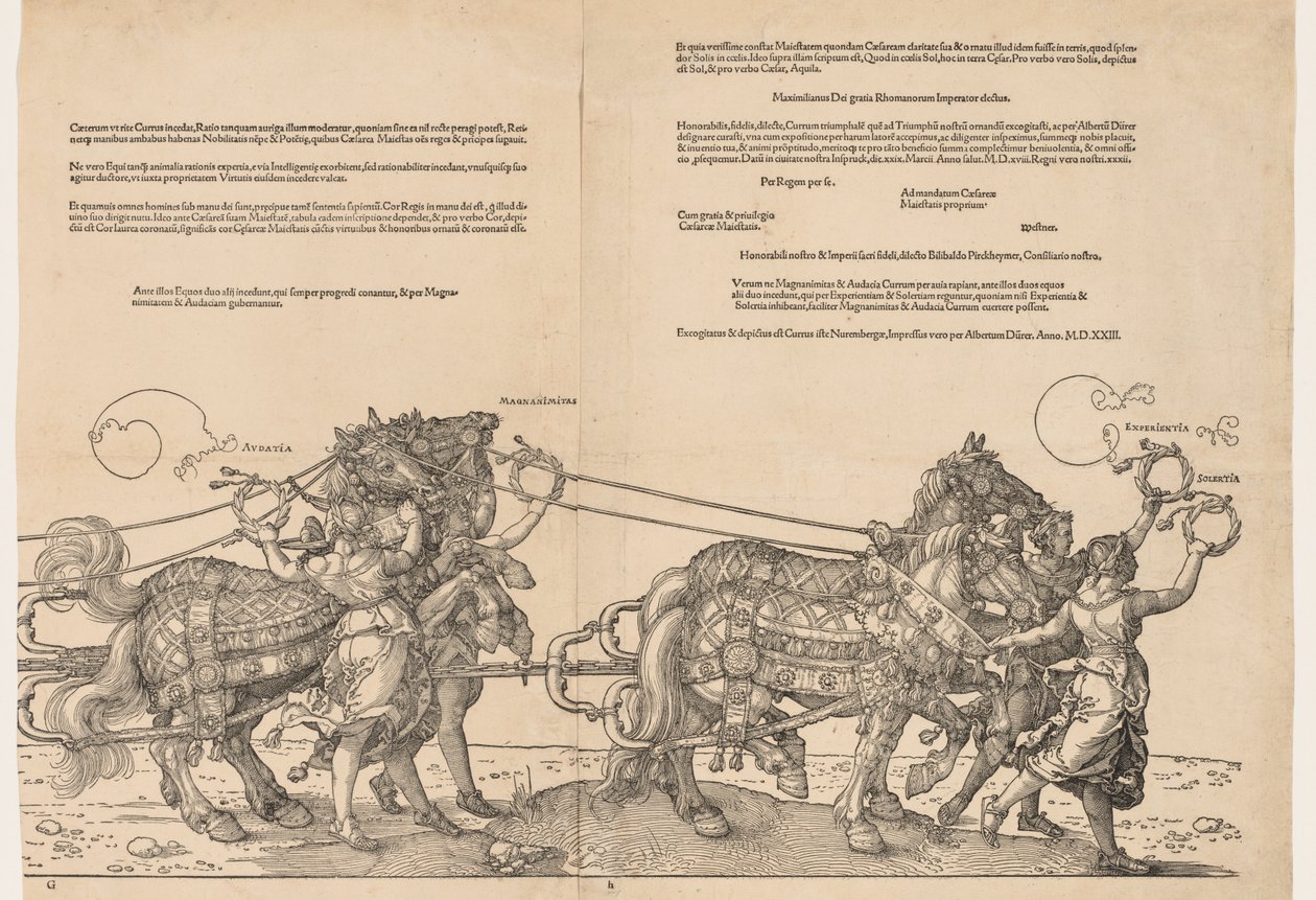 Keisari Maximilianin suuri voittoauto tekijältä Albrecht Dürer