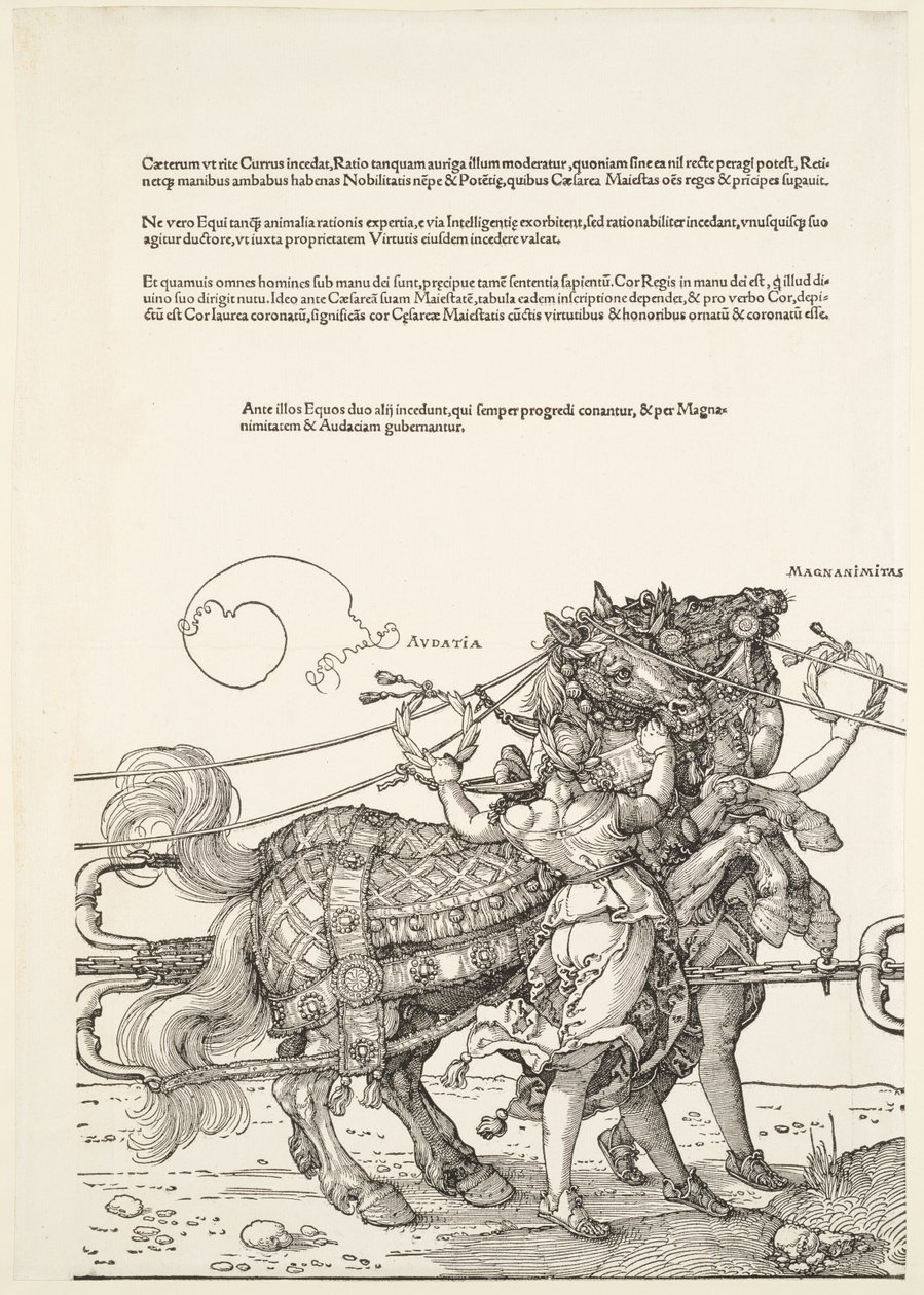 Suuret triumfivaunut: Rohkeus ja jalomielisyys tekijältä Albrecht Dürer