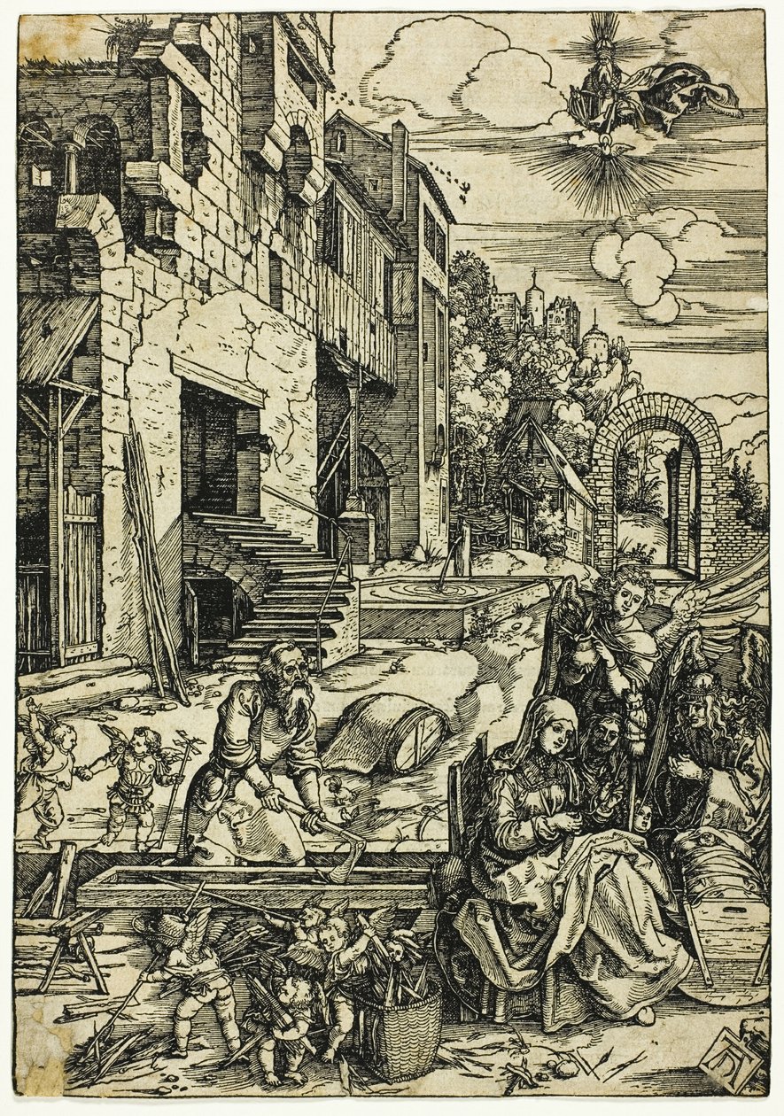Pyhä perhe Egyptissä, Neitsyen elämästä tekijältä Albrecht Dürer