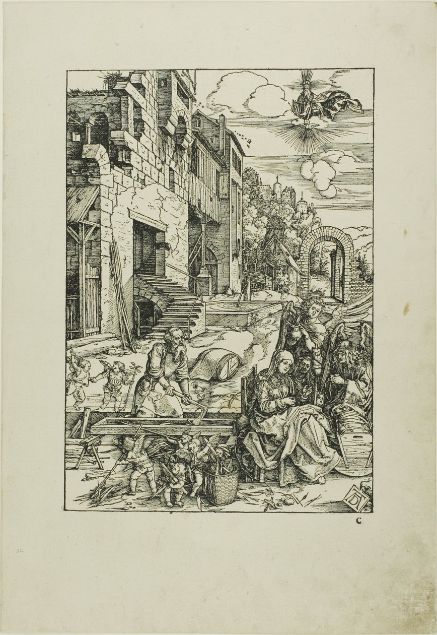 Pyhä perhe Egyptissä, Neitsyen elämästä tekijältä Albrecht Dürer