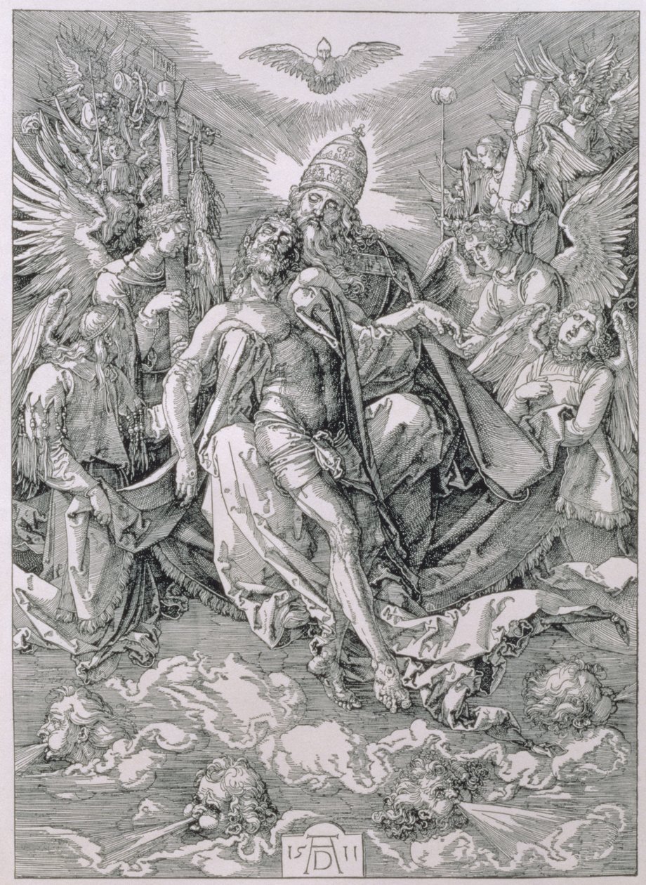 Pyhä Kolminaisuus, pub. 1511 tekijältä Albrecht Dürer
