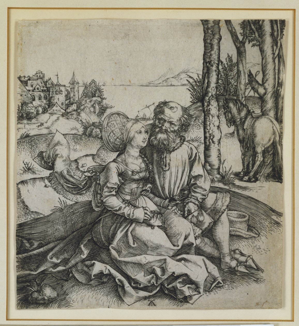 The Sairas Assorted Couple, n. 1495 tekijältä Albrecht Dürer