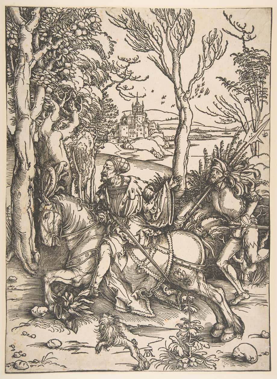 Ritari ja Man-at-Arms.n.d. tekijältä Albrecht Dürer