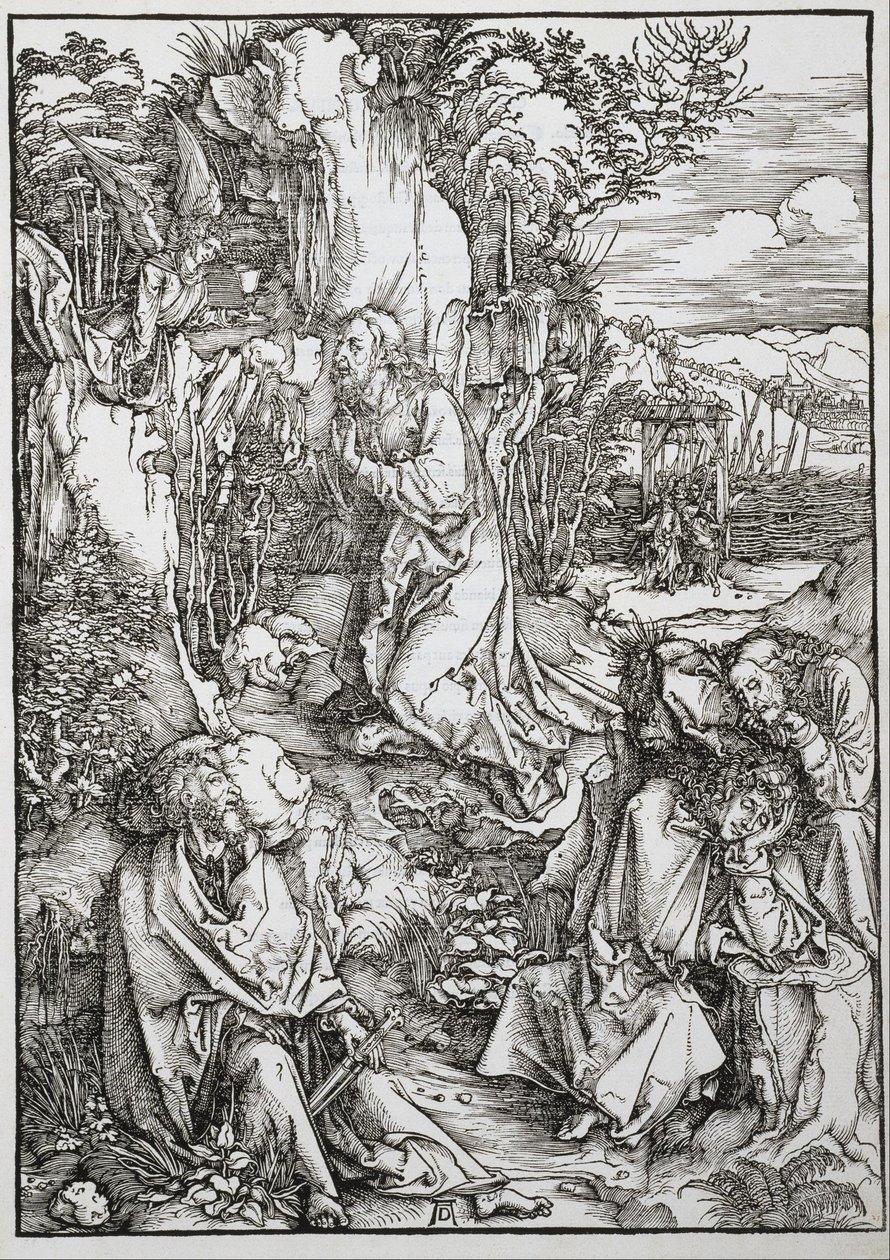 Suuri intohimo: Kristus Öljymäellä tekijältä Albrecht Dürer