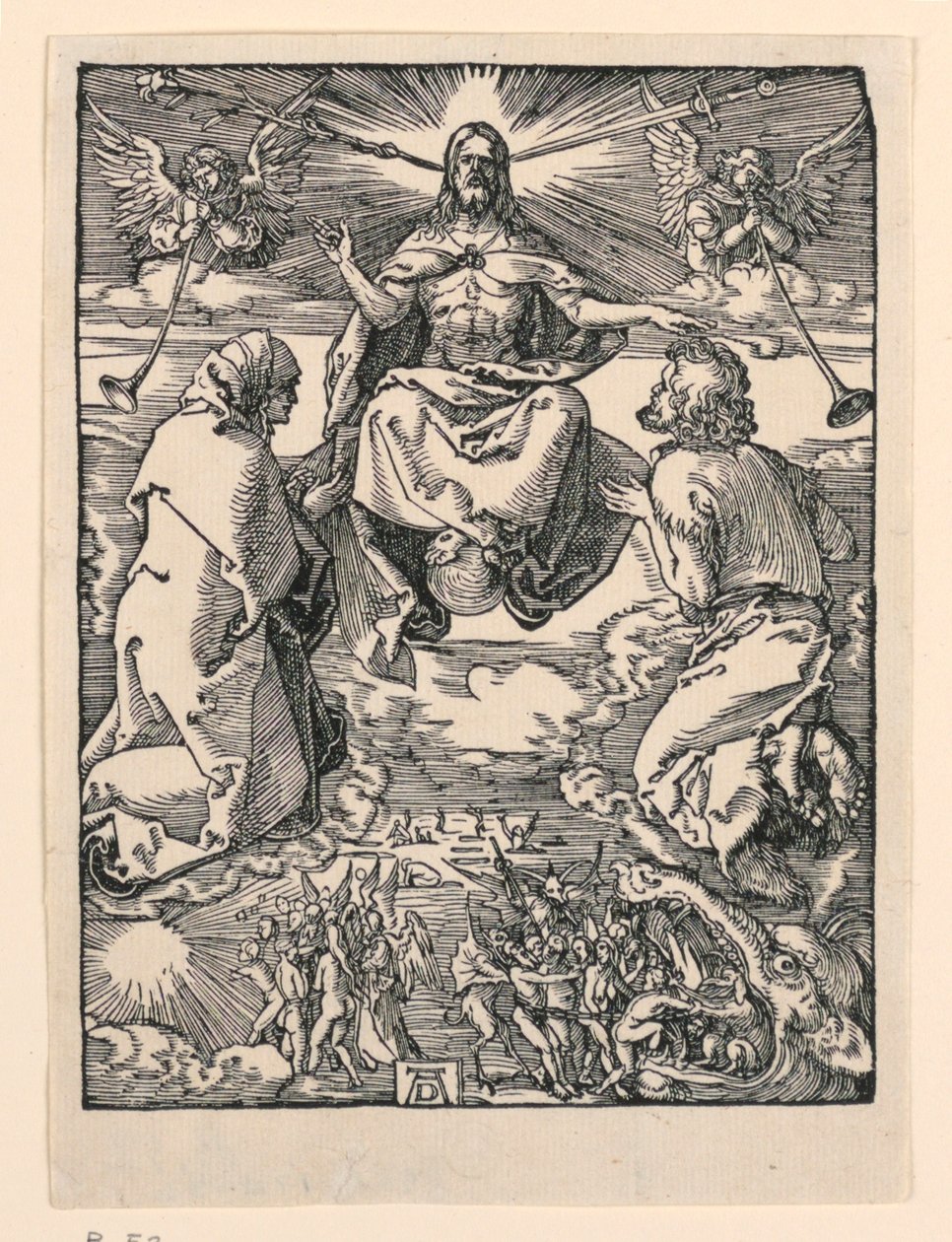 Viimeinen tuomio, The Little Passion -sarjasta tekijältä Albrecht Dürer