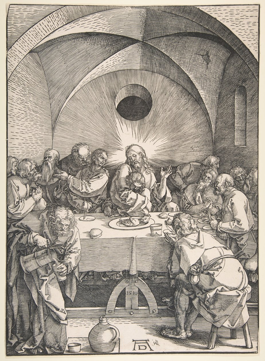 Viimeinen ehtoollinen, 1510. tekijältä Albrecht Dürer