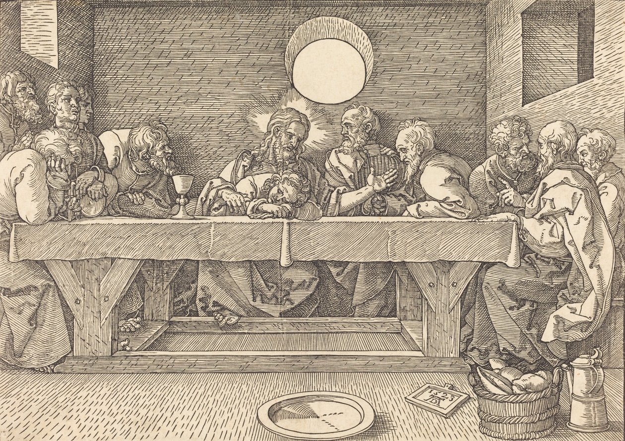 Viimeinen ehtoollinen, 1523. tekijältä Albrecht Dürer