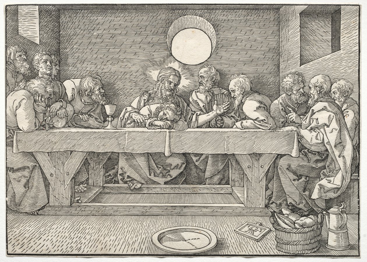 Viimeinen ehtoollinen, 1523. tekijältä Albrecht Dürer