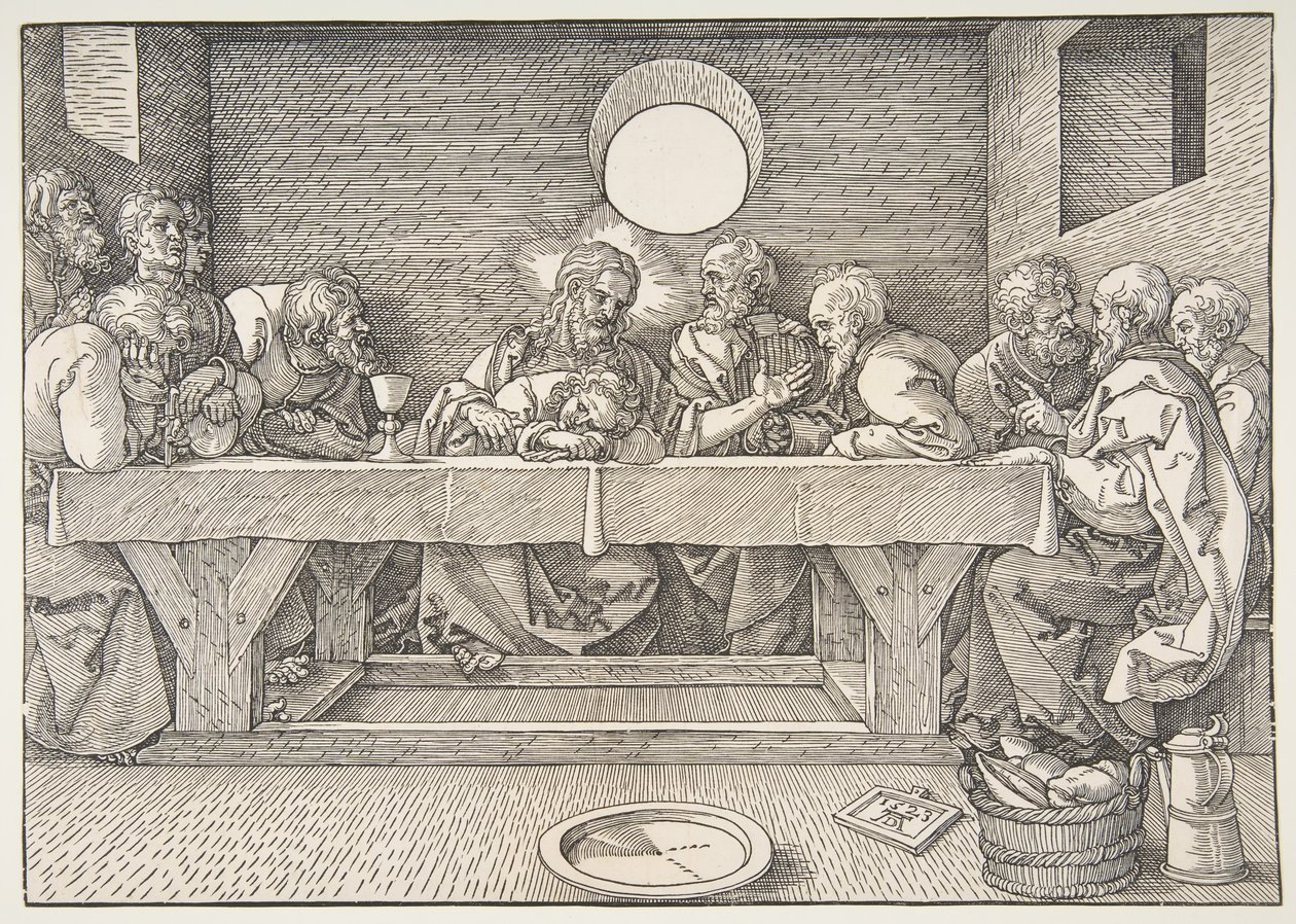 Viimeinen ehtoollinen, 1523. tekijältä Albrecht Dürer