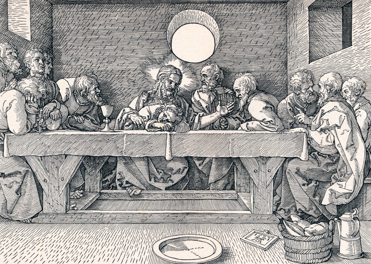 Viimeinen ehtoollinen, 1523 1906 tekijältä Albrecht Dürer