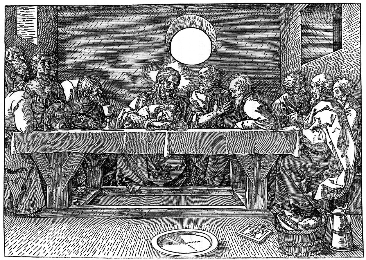Viimeinen ehtoollinen, 1523, 1936 tekijältä Albrecht Dürer