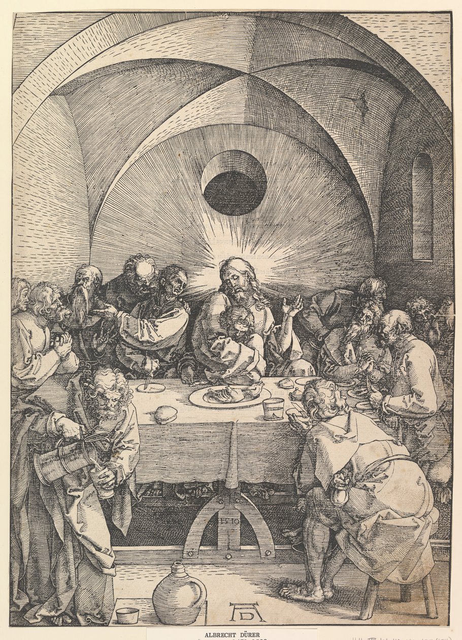 Viimeinen ehtoollinen, Suuresta kärsimyksestä, 1510. tekijältä Albrecht Dürer