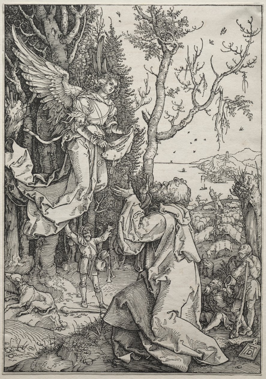 Neitsyen elämä: Joakim ja enkeli tekijältä Albrecht Dürer